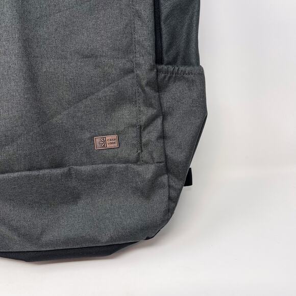 New Case Logic Laptop Backpack Charcoal Heather Gray Travel Business School - Picture 4 of 8